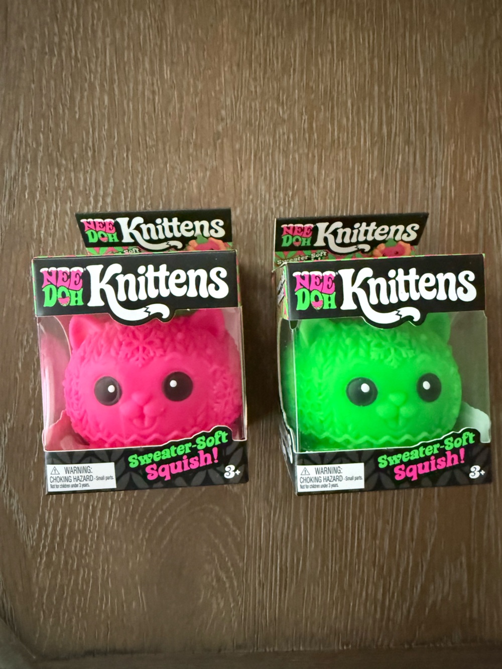 NWT Viral NeeDoh Knittens Cat Squishy set of 2